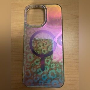 Animal Print Smartphone Case with Iridescent